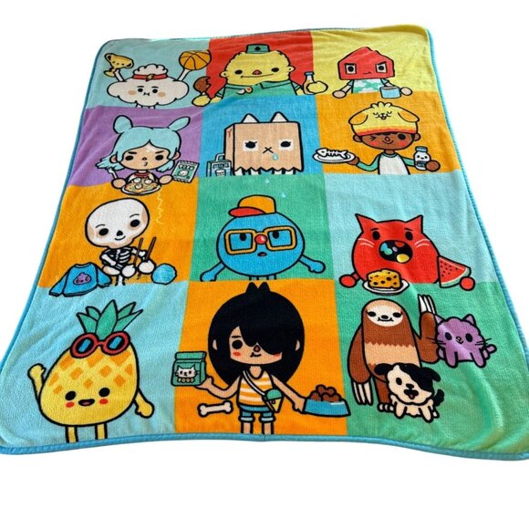 Toca Boca Soft Fleece Blanket Throw Bedding Franco Manufacturing 2017 - Picture 1 of 11